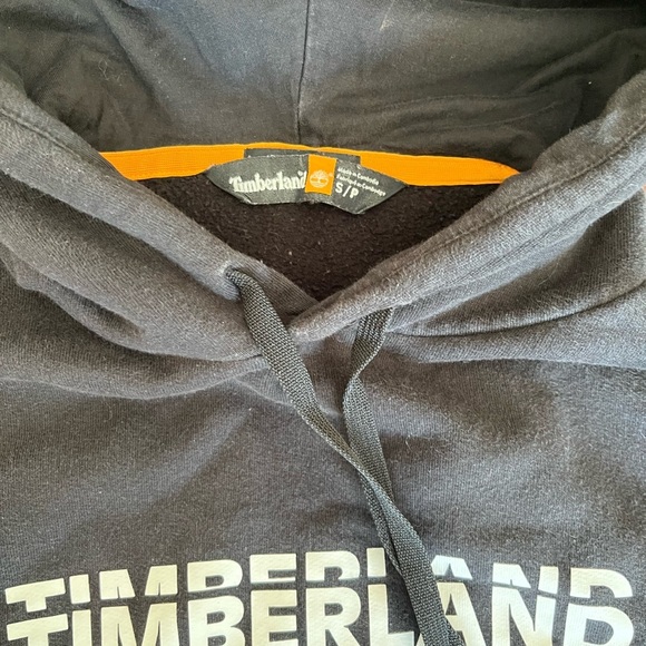 Timberland Men's Black Hoodie with Logo - Picture 2 of 2